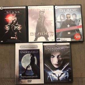 LOT OF 5 Vampire DVDs Blade & Underworld